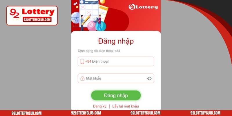 Thực hiện đăng nhập để thực hiện giao dịch